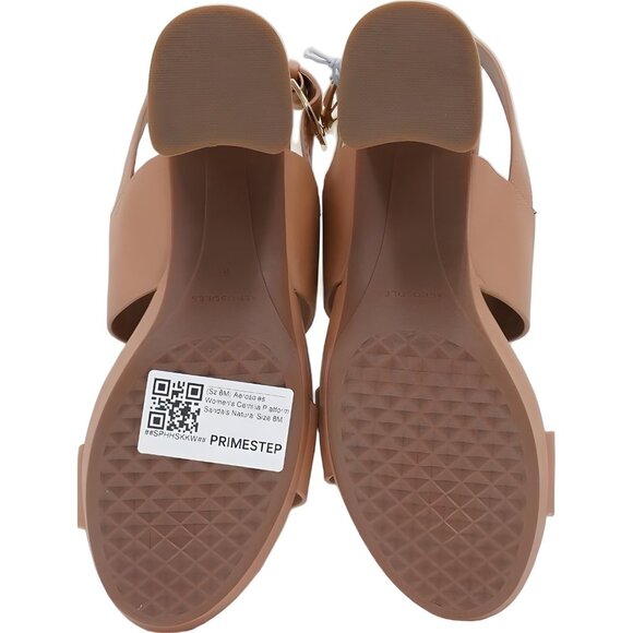 Aerosoles Camilia Platform Block Heel Sandals Natural Nude Women's US 8M - Picture 6 of 6